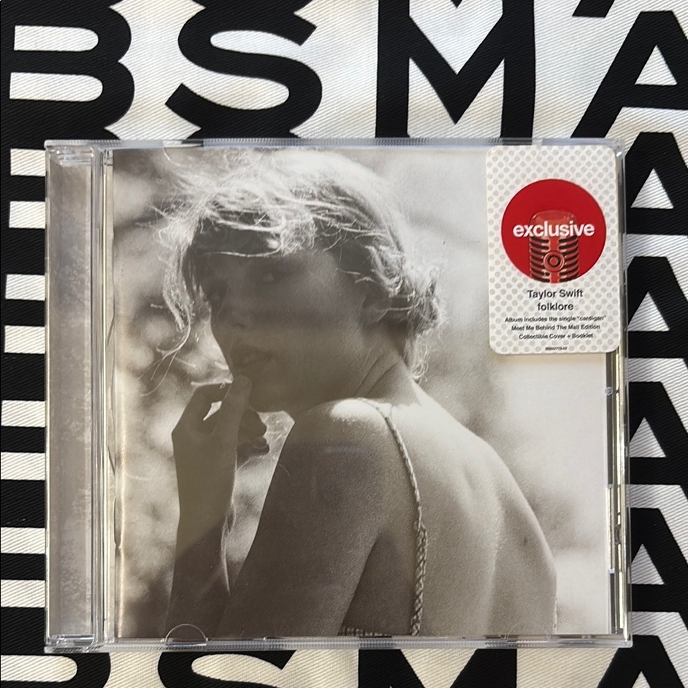 Taylor Swift Folklore Exclusive CD with Black and White Cover